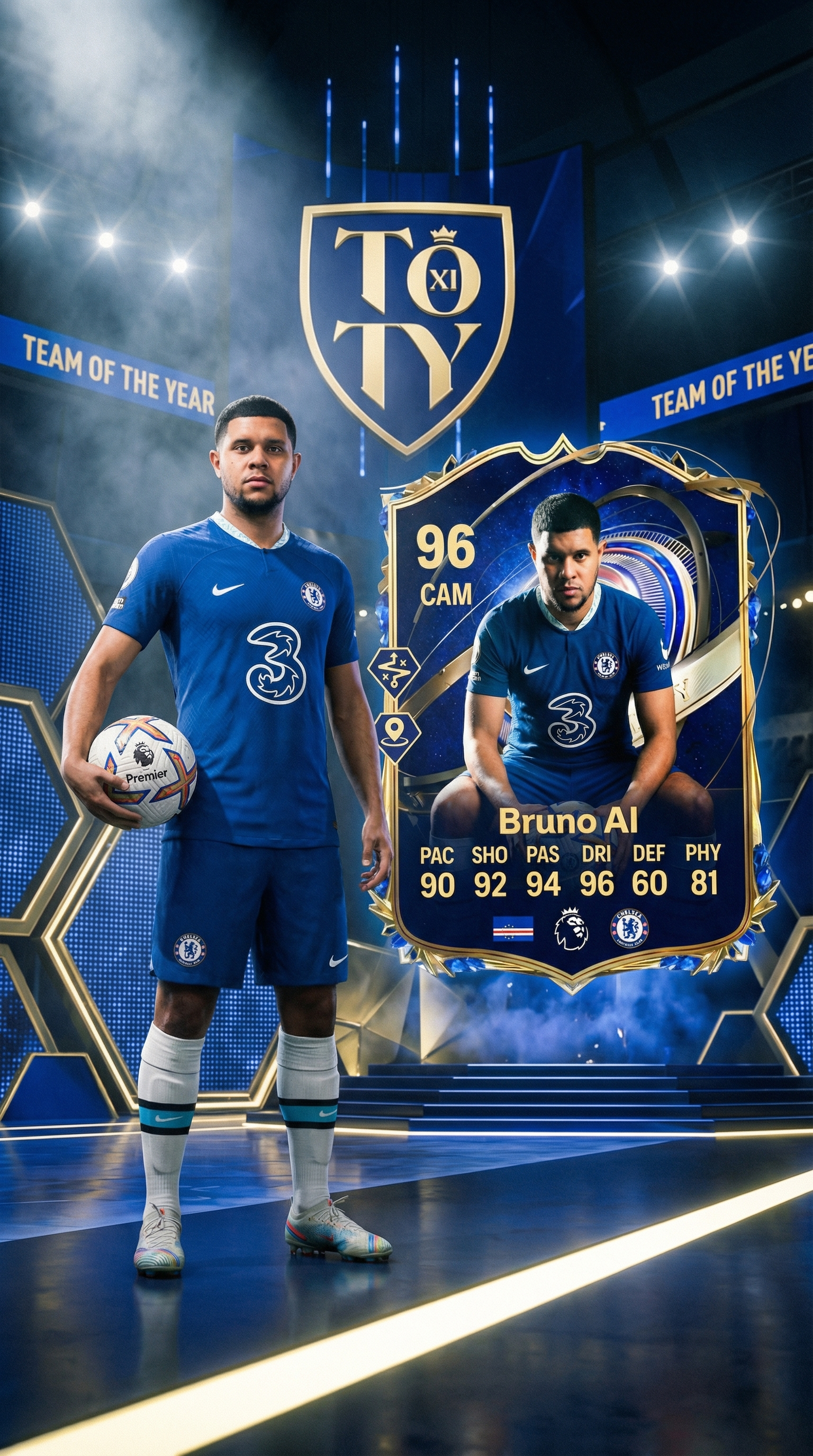 Football player card campaign