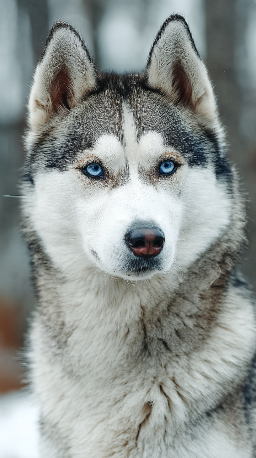 Portrait of a husky companion