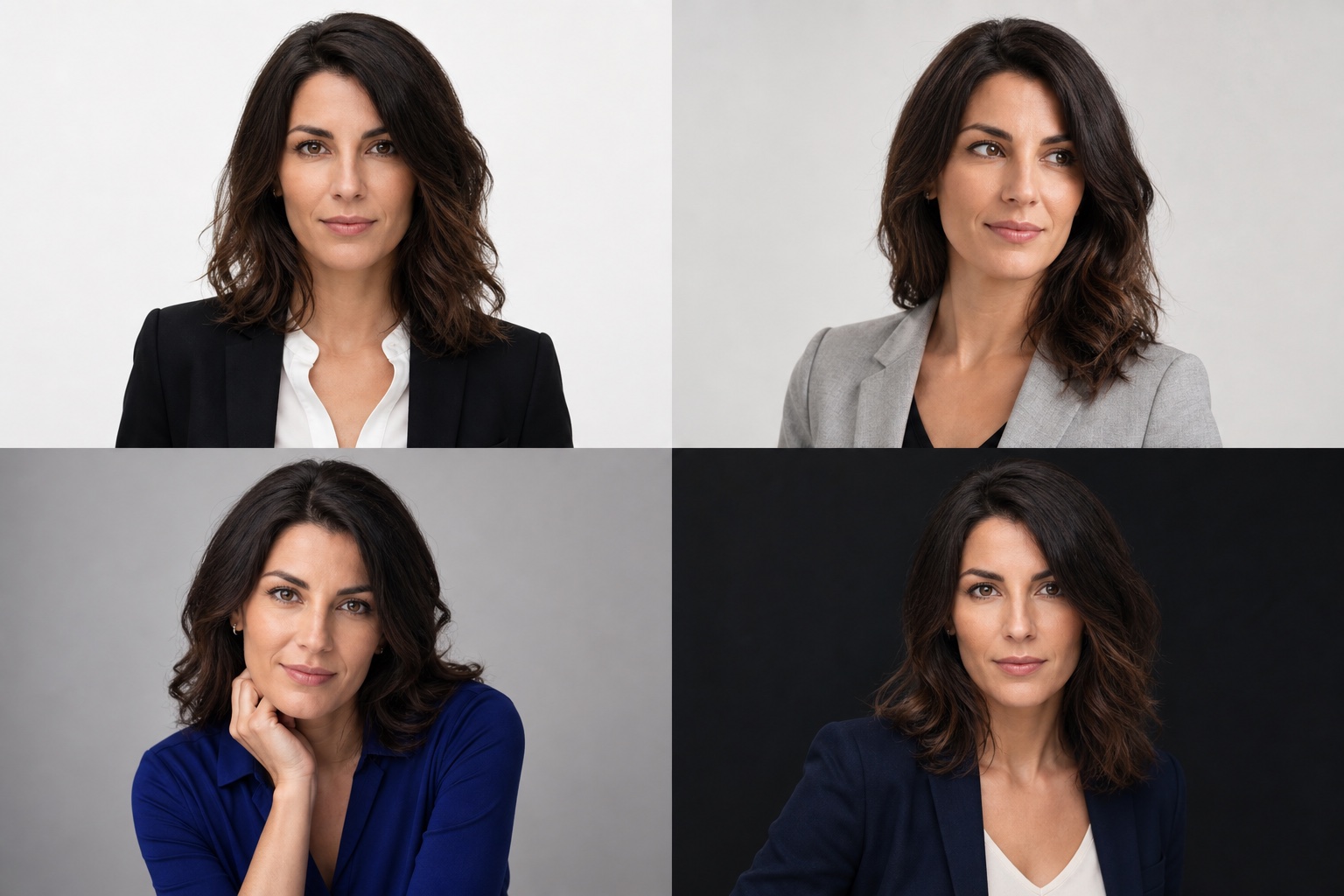 Professional studio portrait template preview